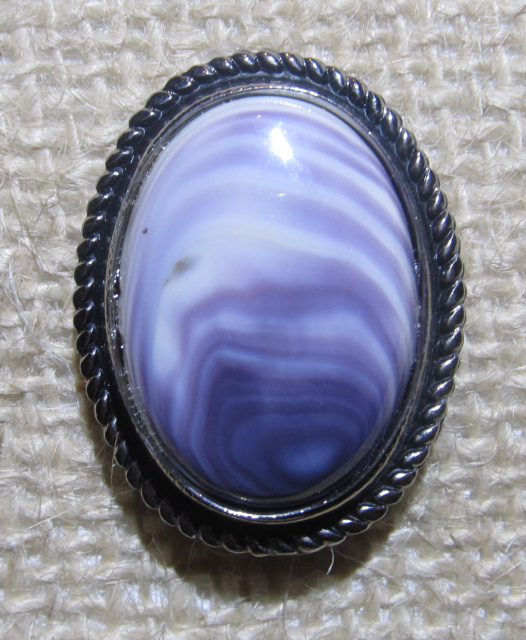 Large Antiqued Oval Pin