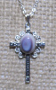 Wampum Cabochon in Antique Cross Setting