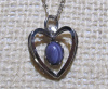 Wampum Cabochon in Heart Setting