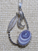 Wampum Cabochon in Flower Setting