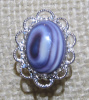 Fancy Oval Wampum Pin